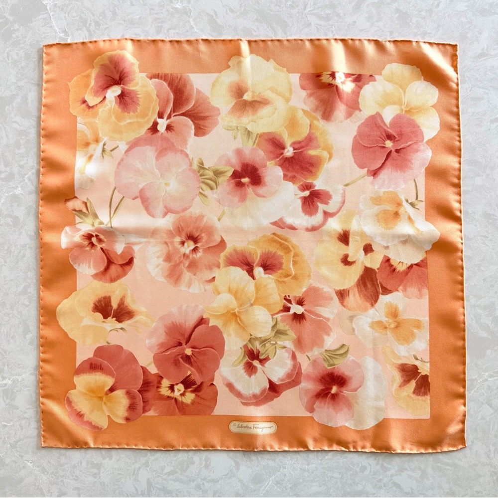 Salvatore Ferragamo Floral Silk Neckerchief